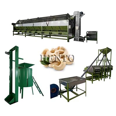 Linea di elaborazione di anacardi automatici